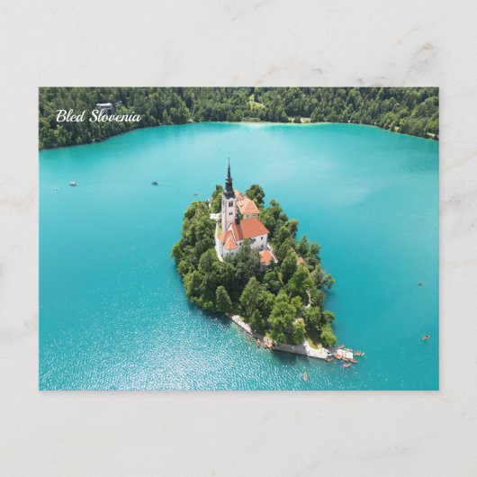 Bled Slovenië Feestdagenkaart (Voorkant)