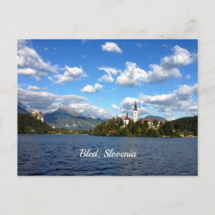 Bled, Slovenië—landschapsfoto Briefkaart