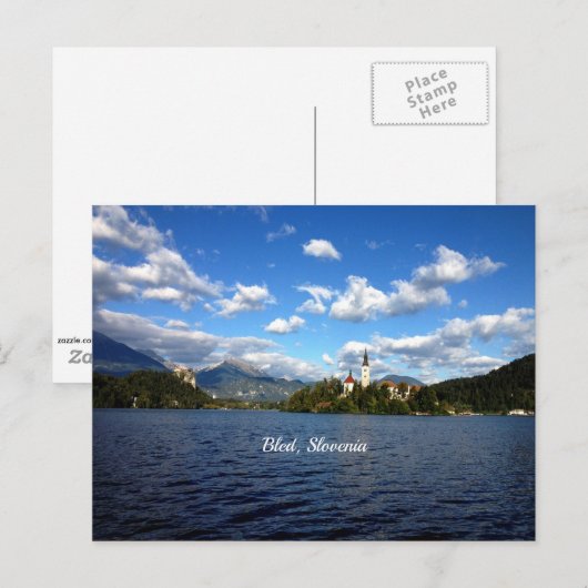 Bled, Slovenië—landschapsfoto Briefkaart (Voorkant / Achterkant)