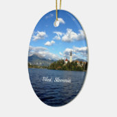 Bled, Slovenië—landschapsfoto, Keramisch Ornament (Links)