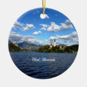 Bled, Slovenië—landschapsfoto Keramisch Ornament (Voorkant)