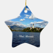 Bled, Slovenië—landschapsfoto Keramisch Ornament (Voorkant)