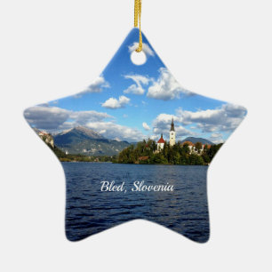 Bled, Slovenië—landschapsfoto Keramisch Ornament