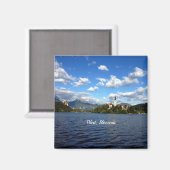 Bled, Slovenië—landschapsfoto Magneet (Voorkant / Achterkant)