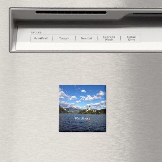 Bled, Slovenië—landschapsfoto Magneet (Insitu (Vaatwasser))