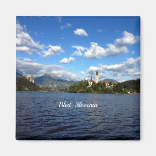 Bled, Slovenië—landschapsfoto Magneet