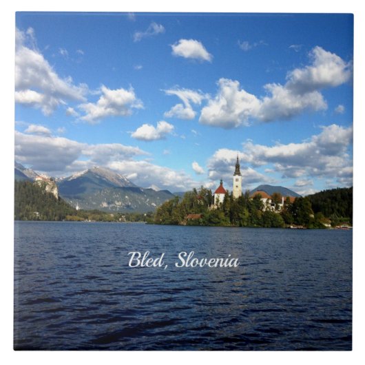 Bled, Slovenië—landschapsfoto, Tegeltje (Voorkant)