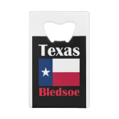 Bledase TX Creditkaart Flessenopener (Achterkant)