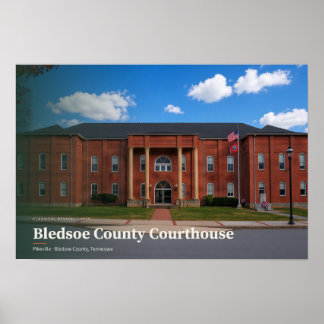 Bledsoe County Courthouse AI-kunst Poster