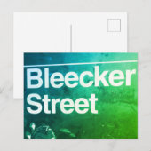 Bleecker Street, Greenwich Village, Manhattan NYC Briefkaart (Voorkant / Achterkant)