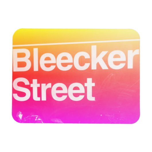 Bleecker Street, Greenwich Village, Manhattan NYC Magneet (Horizontaal)