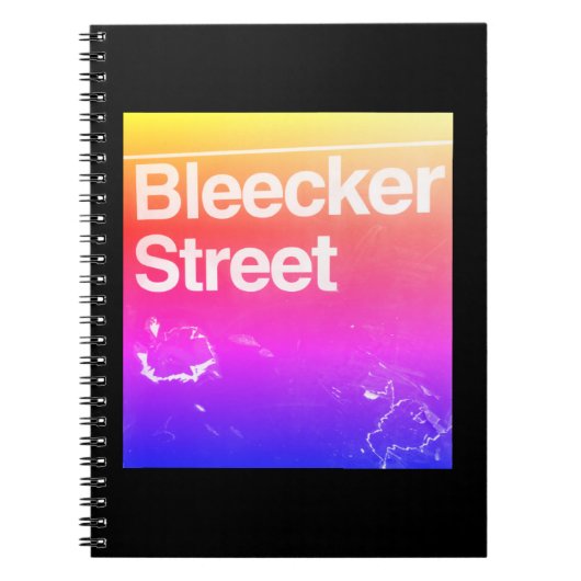 Bleecker Street, Greenwich Village, Manhattan NYC Notitieboek (Voorkant)