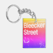 Bleecker Street, Greenwich Village, Manhattan NYC Sleutelhanger (Voorkant Links)