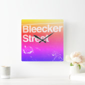 Bleecker Street, Greenwich Village, Manhattan NYC Vierkante Klok (Huis)