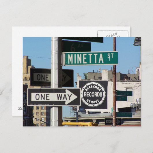 Bleecker Street Records Briefkaart (Voorkant / Achterkant)