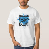 Bleed Black en Blue T-shirt (Voorkant)