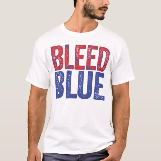 Bleed Blue T-shirt (Voorkant)
