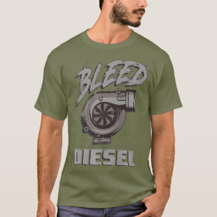 Bleed Diesel Fuel Diesels Trucks Roll Coal USA T-shirt