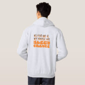 Bleed Oranje Hoodie (Achterkant volledig)