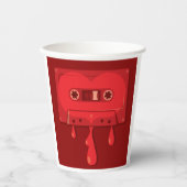 Bleeding Audio Cassette Papieren Bekers (Voorkant)