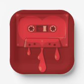 Bleeding Audio Cassette Papieren Bordje (Voorkant)