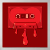 Bleeding Audio Cassette Poster (Voorkant)