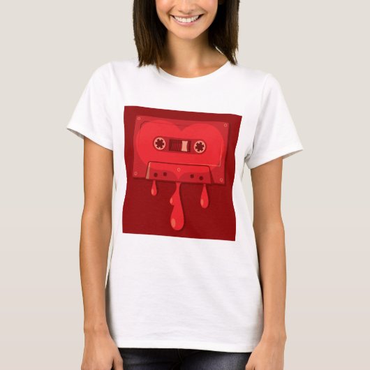Bleeding Audio Cassette T-shirt (Voorkant)