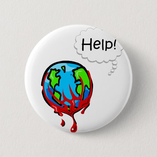 Bleeding Earth 2 Ronde Button 5,7 Cm (Voorkant)