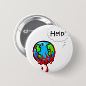 Bleeding Earth 2 Ronde Button 5,7 Cm (Voorkant /achterkant)