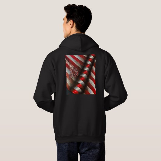 "Bleeding Freedom" Hoodie Afbeelding op de rug (Achterkant volledig)