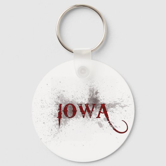 Bleeding Grunge Iowa Sleutelhanger (Voorkant)