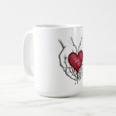 Bleeding Heart Aesthetic Mug Koffiemok (Voorkant links)