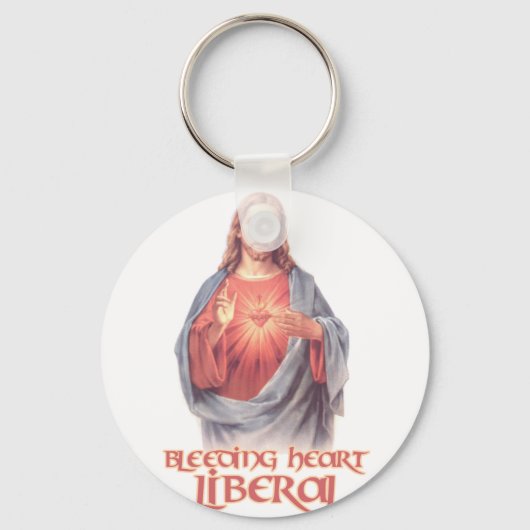 Bleeding Heart Liberal Jesus Sleutelhanger (Voorkant)