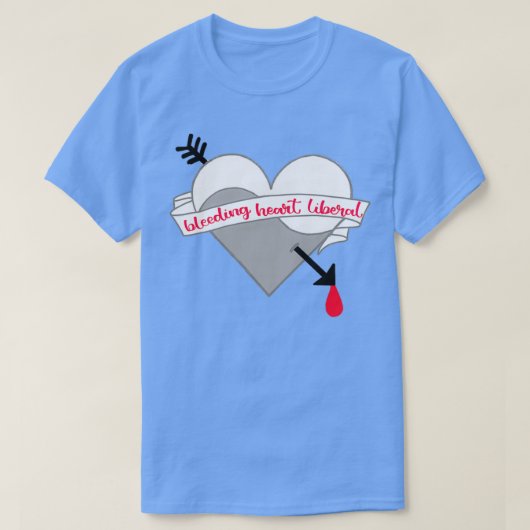 Bleeding Heart Liberal T-shirt (Design voorkant)