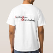 Bleeding Heart Libertarians Value T-shirt (Achterkant)