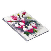 Bleeding Heart - Watercolor flowers Notitieboek (Rechterzijde)