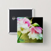 Bleeding Hearts by Shirley Taylor Vierkante Button 5,1 Cm (Voorkant /achterkant)