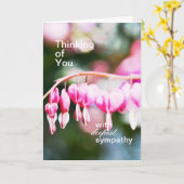 Bleeding Hearts Flowers Sympathie Card Kaart (Gele Bloem)