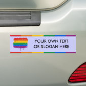 Bleeding Regenboog Bumpersticker (Op auto)