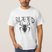 Bleeding Spider Meltdown – Dark Drip Aesthetic Des T-shirt (Voorkant)
