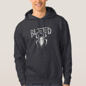 Bleeding Spider Meltdown – Dark Drip Aesthetic Hoodie (Voorkant)