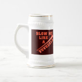 Bleef me als een vuzela Funny Tshirts Bierpul (Links)