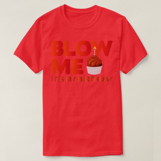 Bleef me mijn verjaardag t-shirt (Design voorkant)