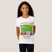 BLEEGRAPHICS: Hallo, kleuterschool! T-shirt (Voorkant volledig)