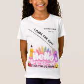 BLEEGRAPHICS: Hallo, Pre-K! T-shirt (Voorkant)