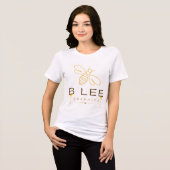 BLEEGRAPHICS Logo Vrouwen Tri-Blend Shirt (Voorkant volledig)