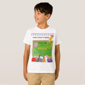 BLEEGRAPICS: Hallo Eerste Leerjaar! T-shirt (Voorkant volledig)