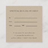 BLEEK AQUA BLUE GOLD LOTUS FLORAL GIFT CERTIFICAAT (Achterkant)