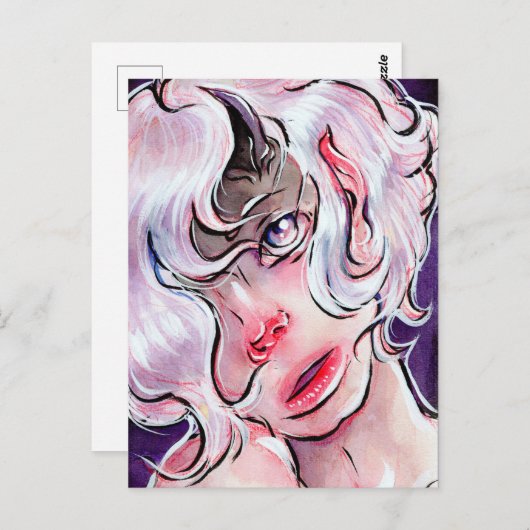 Bleek beest briefkaart (Voorkant / Achterkant)