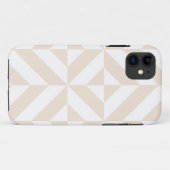 Bleek beige geometrische decocubedenkpatroon Case-Mate iPhone case (Achterkant (horizontaal))